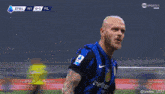 a soccer game is being played and the score is 0-0