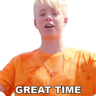 Great Time Carson Lueders Sticker - Great Time Carson Lueders Awesome Time Stickers