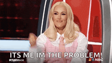 Pointing At Me Gwen Stefani GIF - Pointing At Me Gwen Stefani The Voice GIFs