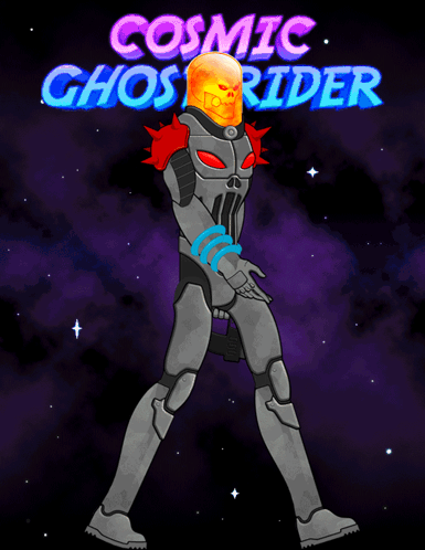 Cosmic Ghost Rider Animated Cover - GIF - Imgur