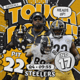 Indianapolis Colts (17) Vs. Pittsburgh Steelers (22) Fourth Quarter GIF - Nfl National Football League Football League GIFs