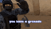 You Have A Grenade Explosive GIF - You Have A Grenade Explosive Let Me Have It GIFs