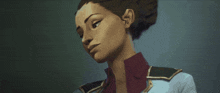 a close up of a cartoon character 's face