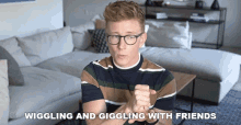 Wiggling And Giggling With Friends Good Moment GIF - Wiggling And Giggling With Friends Good Moment Friends GIFs