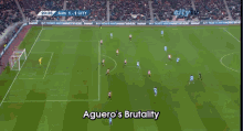Aguero'S 1st Goal V Sunderland GIF