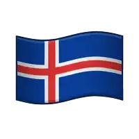 a blue and white flag with a red cross on it