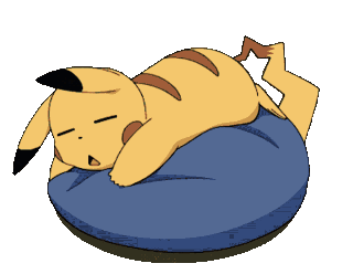 Pikachu Sleep Sticker - Pikachu Sleep Pokemon Stickers