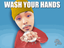 wash your hands jibjab handwash bubble keep your hands clean