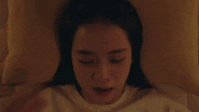 a woman laying on a bed with the words " you 've got to be kidding me " above her