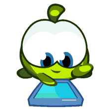 playing nibble nom om nom and cut the rope tapping games