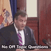 That'S An Off Topic Question You Have Been Stopped GIF - That'S An Off Topic Question You Have Been Stopped Chris Christie GIFs