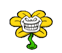 Creepy Flowey - Undertale - Sticker