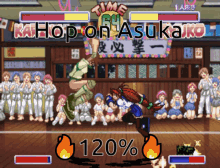 Asuka120burning Limit Over Hop On GIF - Asuka120burning Limit Over Hop On Fighting Games GIFs