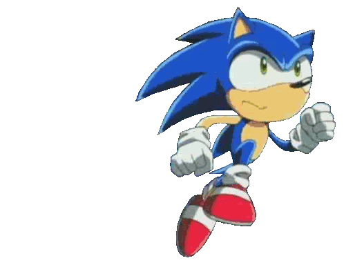 Sonic Running Sticker - Sonic Running Stickers