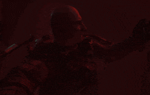 a dark red background with a few white spots on it