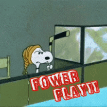 Power Play Snoopy GIF - Power Play Snoopy Hockey GIFs