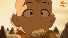 a nickelodeon cartoon of a boy with a stomach ache
