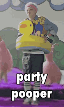 Kpop Party Pooper GIF - Kpop Party Pooper Inflatable GIFs