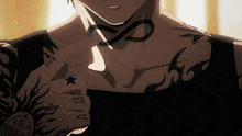 a person with a tattoo on their arm that says iv