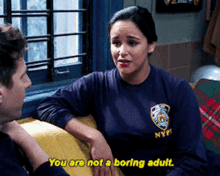 B99 Amy Santiago GIF - B99 Amy Santiago You Are Not A Boring Adult GIFs