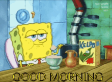 Spingebob Good Morning GIF - Spingebob Good Morning Breakfast GIFs