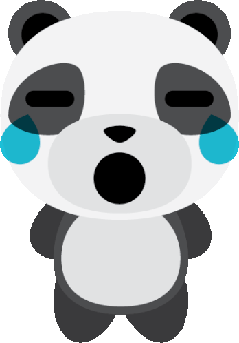 Crying Panda Cry Sticker - Crying Panda Cry Crying Stickers