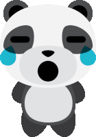 Crying Panda Cry Sticker - Crying Panda Cry Crying Stickers