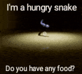 i 'm a hungry snake do you have any food