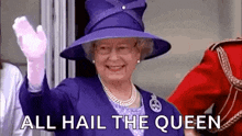 Queen Elizabeth Wave GIF