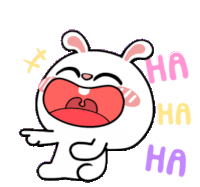 Hase Lachen Hyper Hase Sehr Gut Sticker