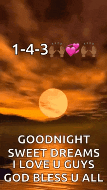 a goodnight sweet dreams i love u guys god bless u all gif