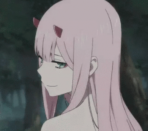Darling In The FranXX Zero Two Hiro Side Face Of Zero Two With Background  Of Tree Plants And Purple Color Flowers HD Anime Wallpapers  HD Wallpapers   ID 38865