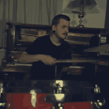 Playing The Drums Mike Mckerracher GIF - Playing The Drums Mike Mckerracher Bearings GIFs