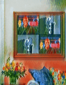 a painting on a wall that says night beat media podcast on it
