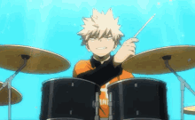 anime my hero academia bakugo drums hero too