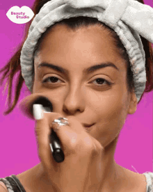Makeup Brush Nose GIF - Makeup Brush Nose Brush Off GIFs
