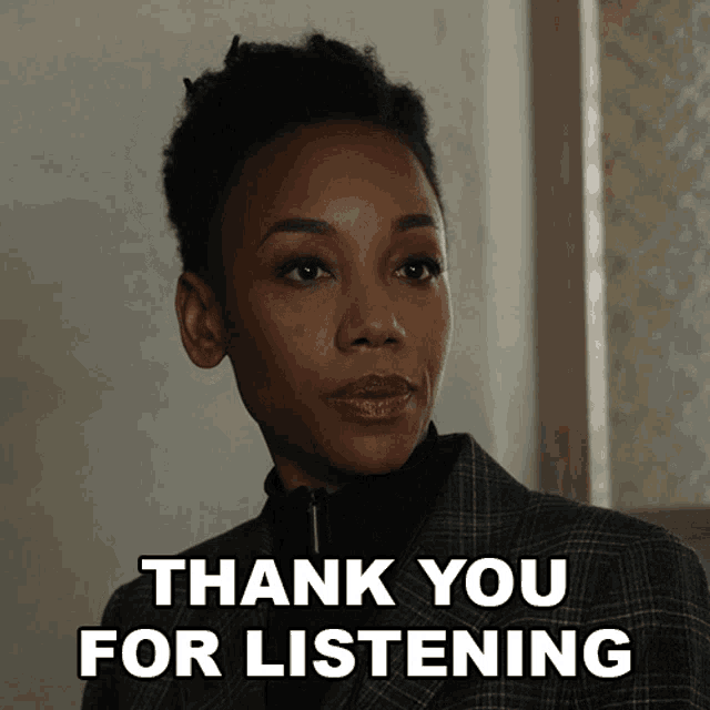 Thank You For Listening Carmen Moyo GIF - Thank You For Listening