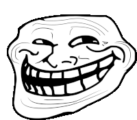 troll trollface trollge sticker by @iliketomanythings