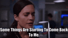 Chicago Med Natalie Manning GIF - Chicago Med Natalie Manning Some Things Are Starting To Come Back To Me GIFs