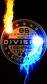 a logo for 86 community kojom yuk division