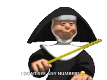 Ruler Nun GIF - Ruler Nun Nope GIFs
