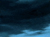 a blue lightning bolt strikes a person 's head