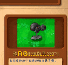 a picture of a plant in a game with chinese writing on it