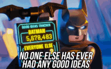 No One Else Ever Had Any Good Ideas GIF - Lego Batman Lego Batman Movie Good Ideas GIFs