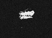 a black background with a white silhouette of a person on it