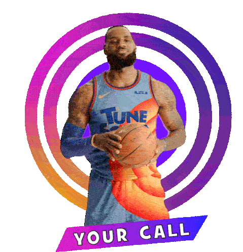 Your Call Lebron James Sticker – Your Call Lebron James Space Jam A New ...