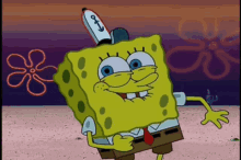 Funny Spongebob Smile GIF
