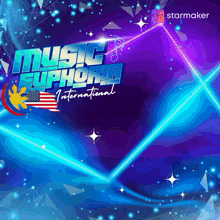 a poster for music euphoria international with a starmaker logo in the corner