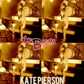 a poster of a woman playing a keyboard with the name kate pierson