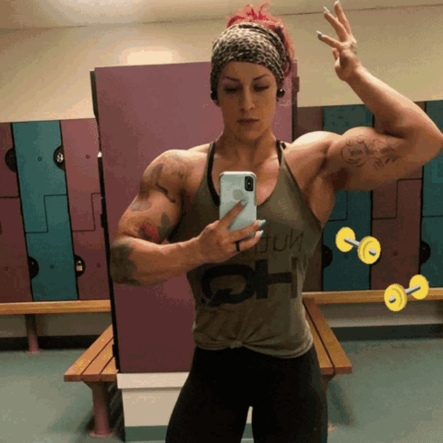 Veronika Jolie Girls Biceps GIF